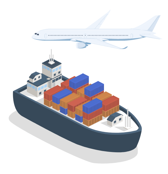 2人で仕事をしているイラスト